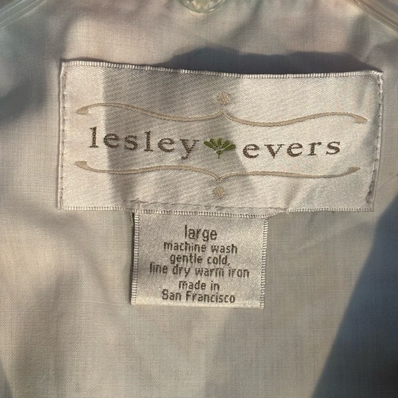 Lesley Evers Floral Wrap Surplice V neck dress size L - Picture 5 of 9